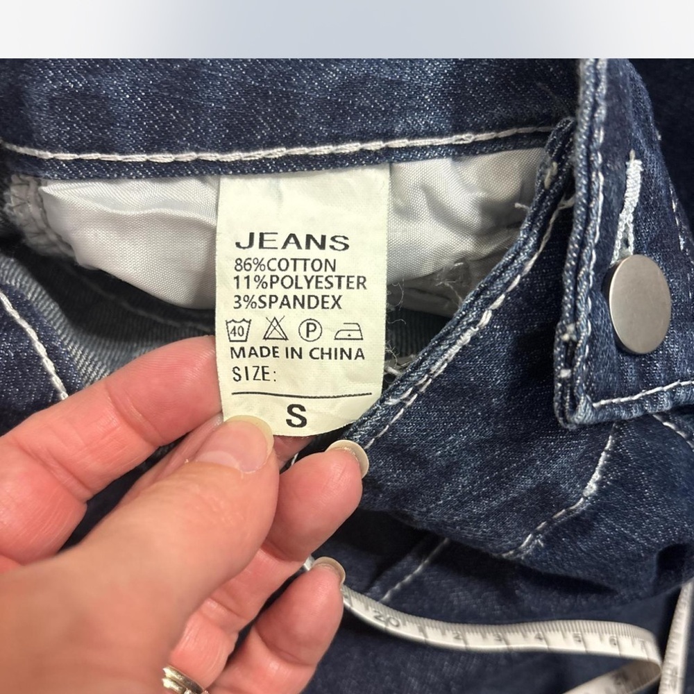 Dark Wash Western Flare Jeans size Small - Picture 2 of 3